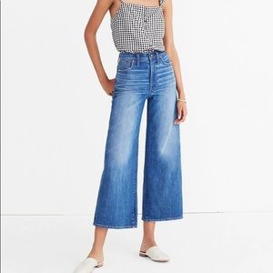 Madewell Wide Leg Crop Jeans